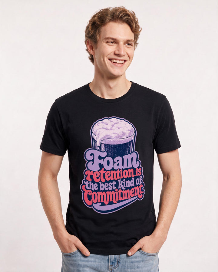 Beer Black T-Shirt for Men – Everyday Expression Graphic Tee product image 1