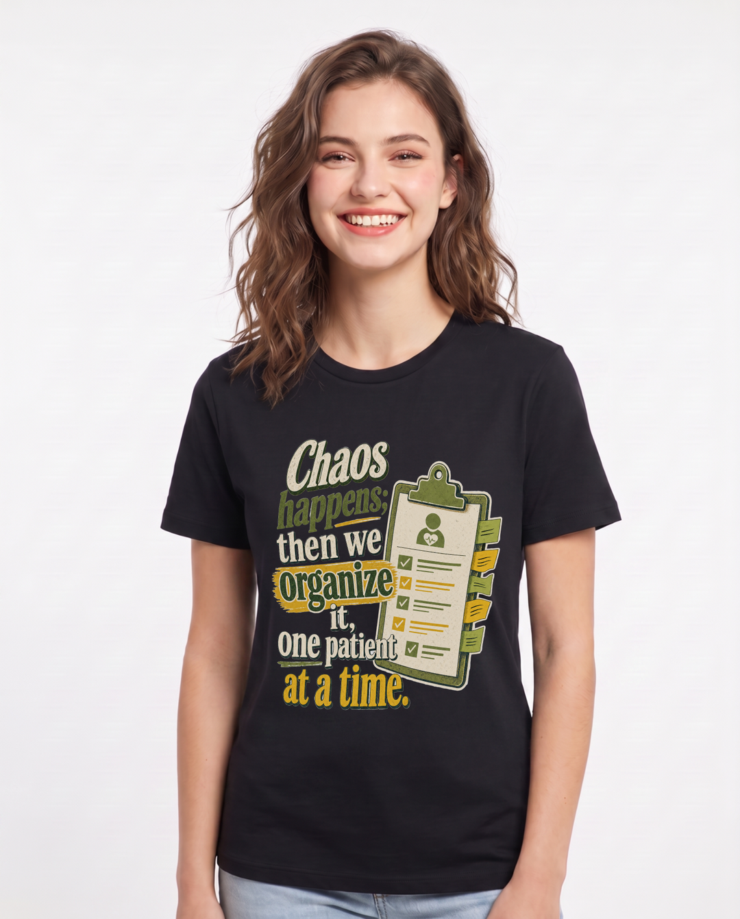 Nurse Black T-Shirt for Women – Nursing Life Graphic Tee product image 3