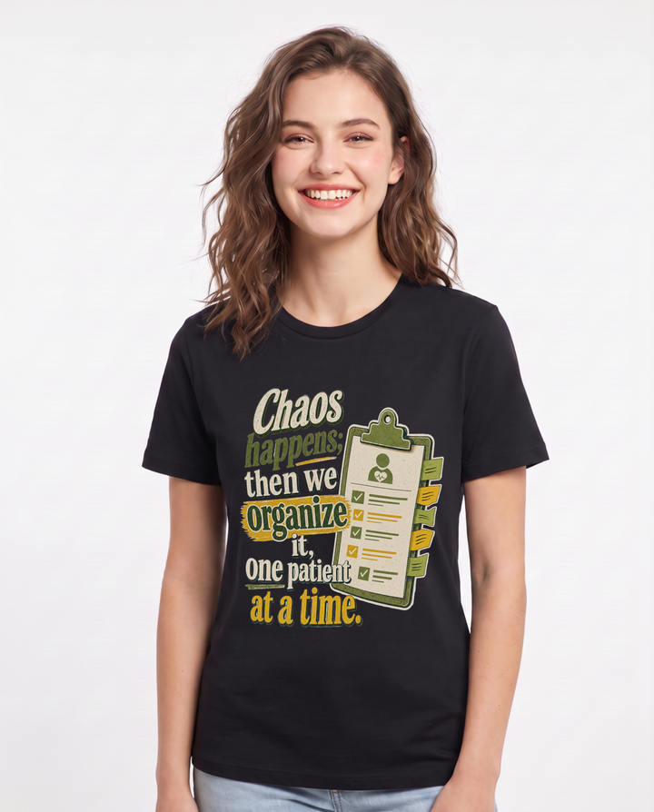 Nurse Black T-Shirt for Women – Nursing Life Graphic Tee product image 3