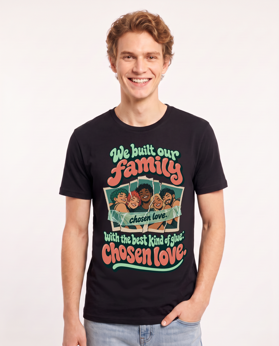 Pride Black T-Shirt for Men – Everyday Expression Graphic Tee product image 3
