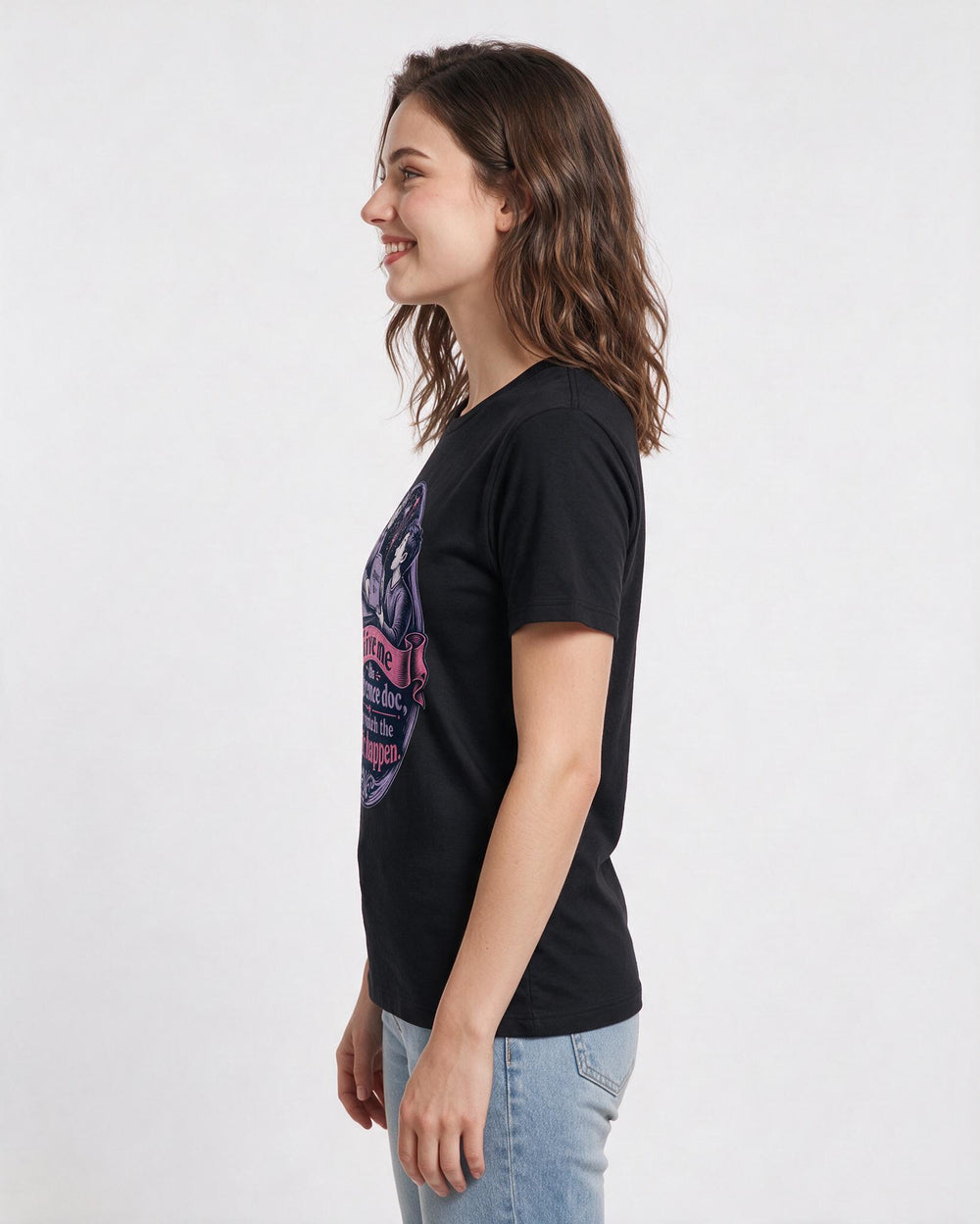 Neurodiversity Black T-Shirt for Women – Everyday Expression Graphic Tee product image 2
