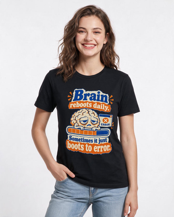 Meme Black T-Shirt for Women – Everyday Expression Graphic Tee product image 1