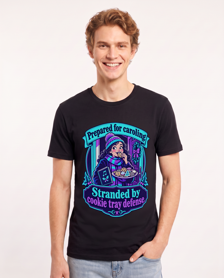 Christmas Black T-Shirt for Men – Holiday Theme Graphic Tee product image 3