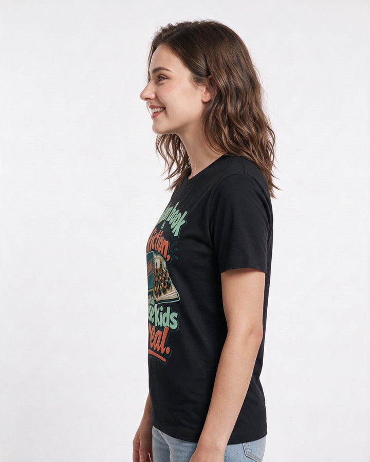 Teacher Black T-Shirt for Women – Everyday Expression Graphic Tee product image 2