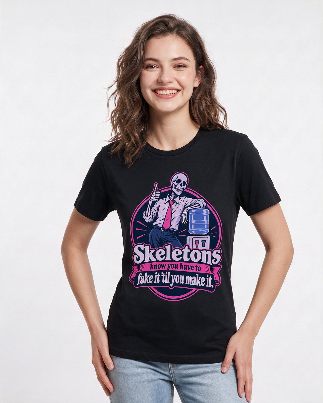 Halloween Black T-Shirt for Women – Halloween Theme Graphic Tee product image 1