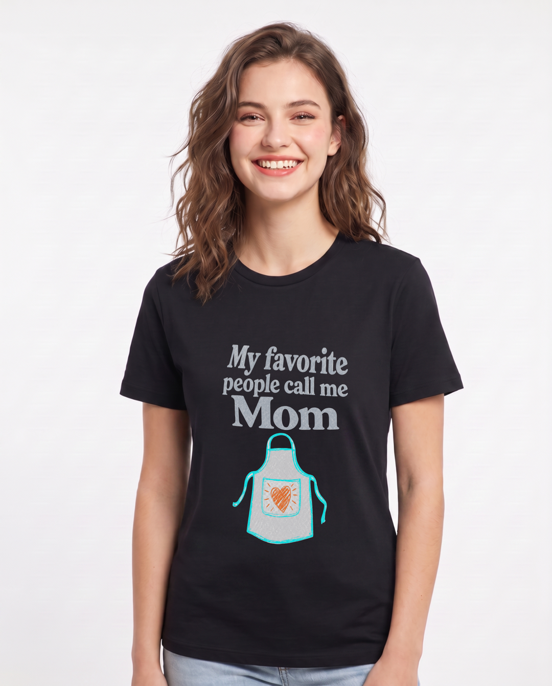 My favorite people call me Mom - Women's Black T-Shirt product image 2