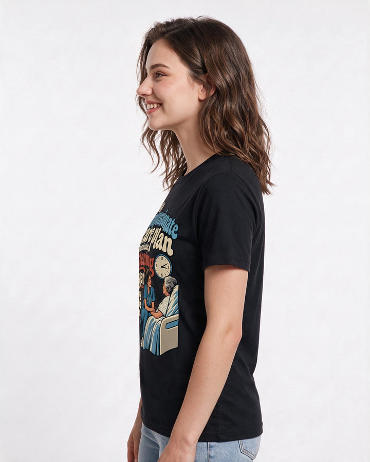 Nurse Black T-Shirt for Women – Nursing Life Graphic Tee product image 2