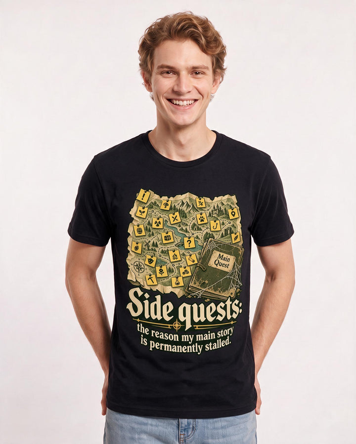 Gaming Black T-Shirt for Men – Game Night Graphic Tee product image 1
