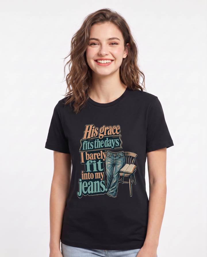 Christian Faith Black T-Shirt for Women – Everyday Expression Graphic Tee product image 1