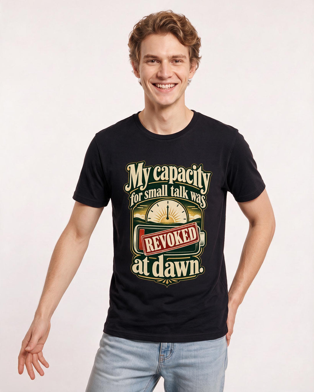 Meme Black T-Shirt for Men – Everyday Expression Graphic Tee product image 1