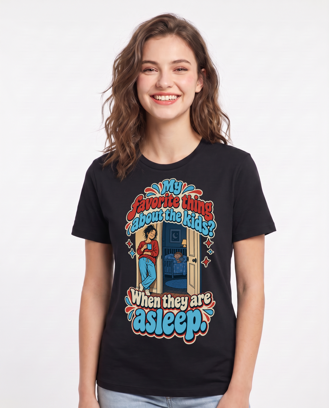 Grandparent Black T-Shirt for Women – Everyday Expression Graphic Tee product image 3