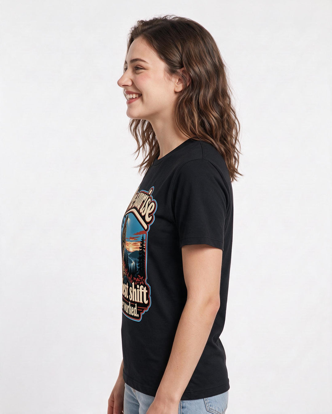 Hunting Black T-Shirt for Women – Everyday Expression Graphic Tee product image 2