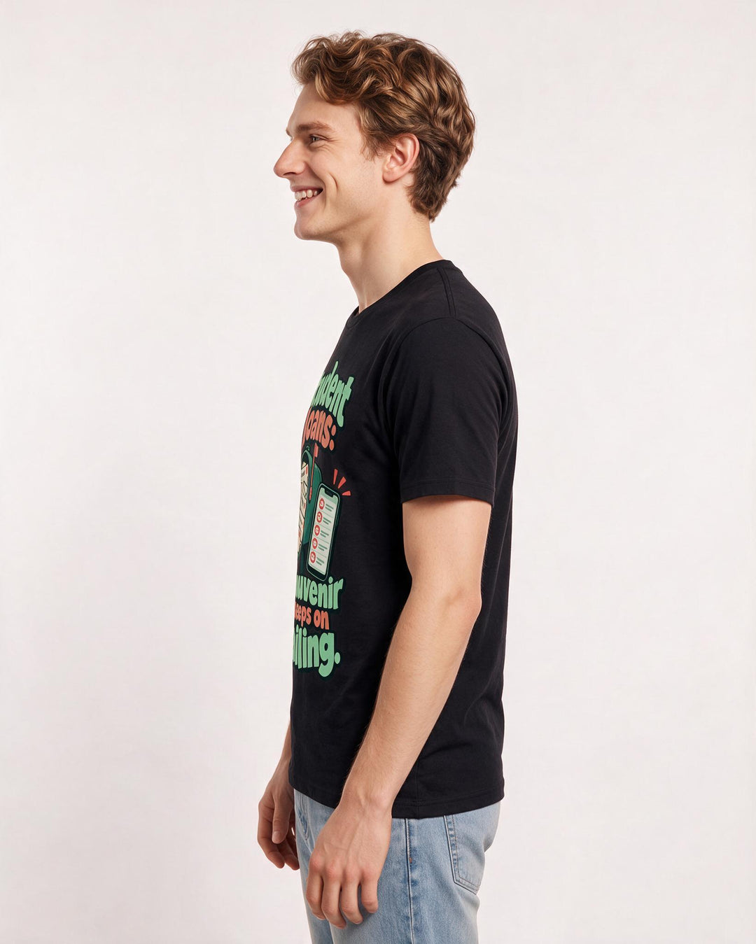 Graduation Black T-Shirt for Men – Everyday Expression Graphic Tee product image 2
