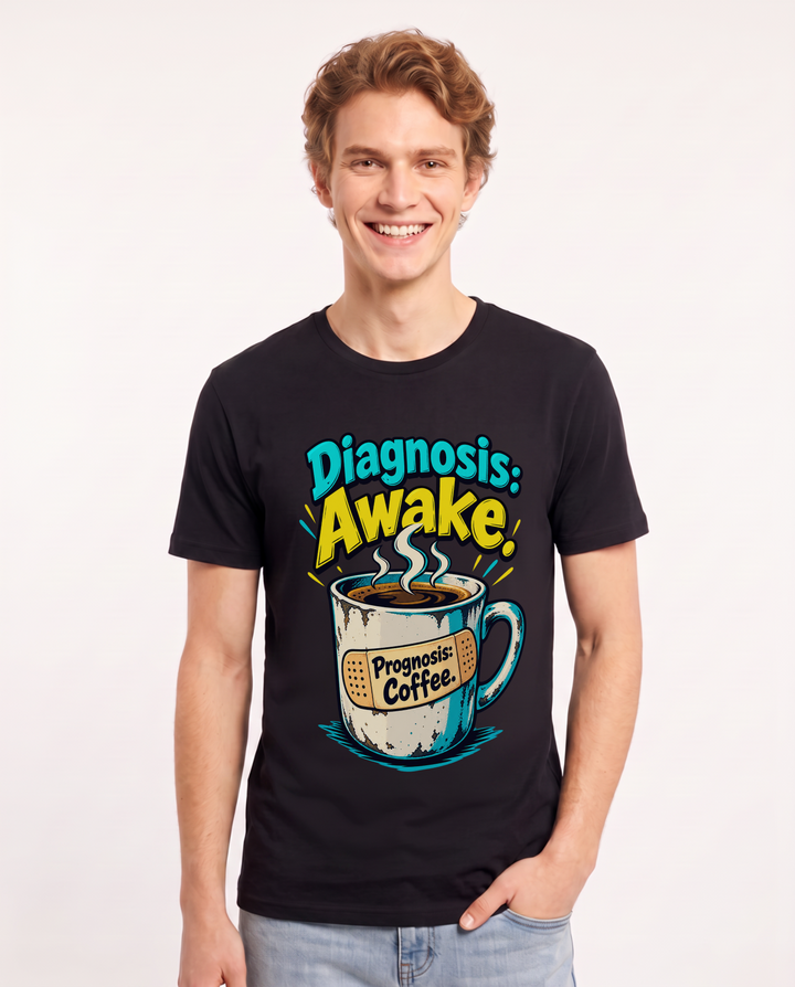 Nurse Black T-Shirt for Men – Nursing Life Graphic Tee product image 3