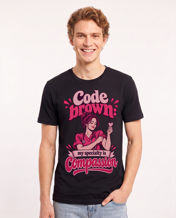 Nurse Black T-Shirt for Men – Nursing Life Graphic Tee product image 3