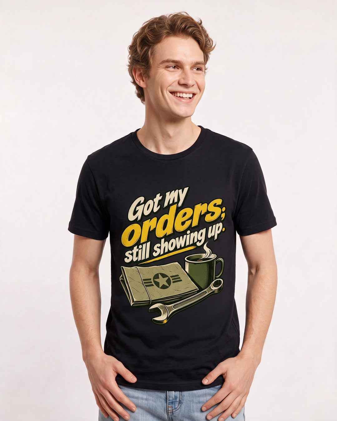 Veteran Black T-Shirt for Men – Everyday Expression Graphic Tee product image 1