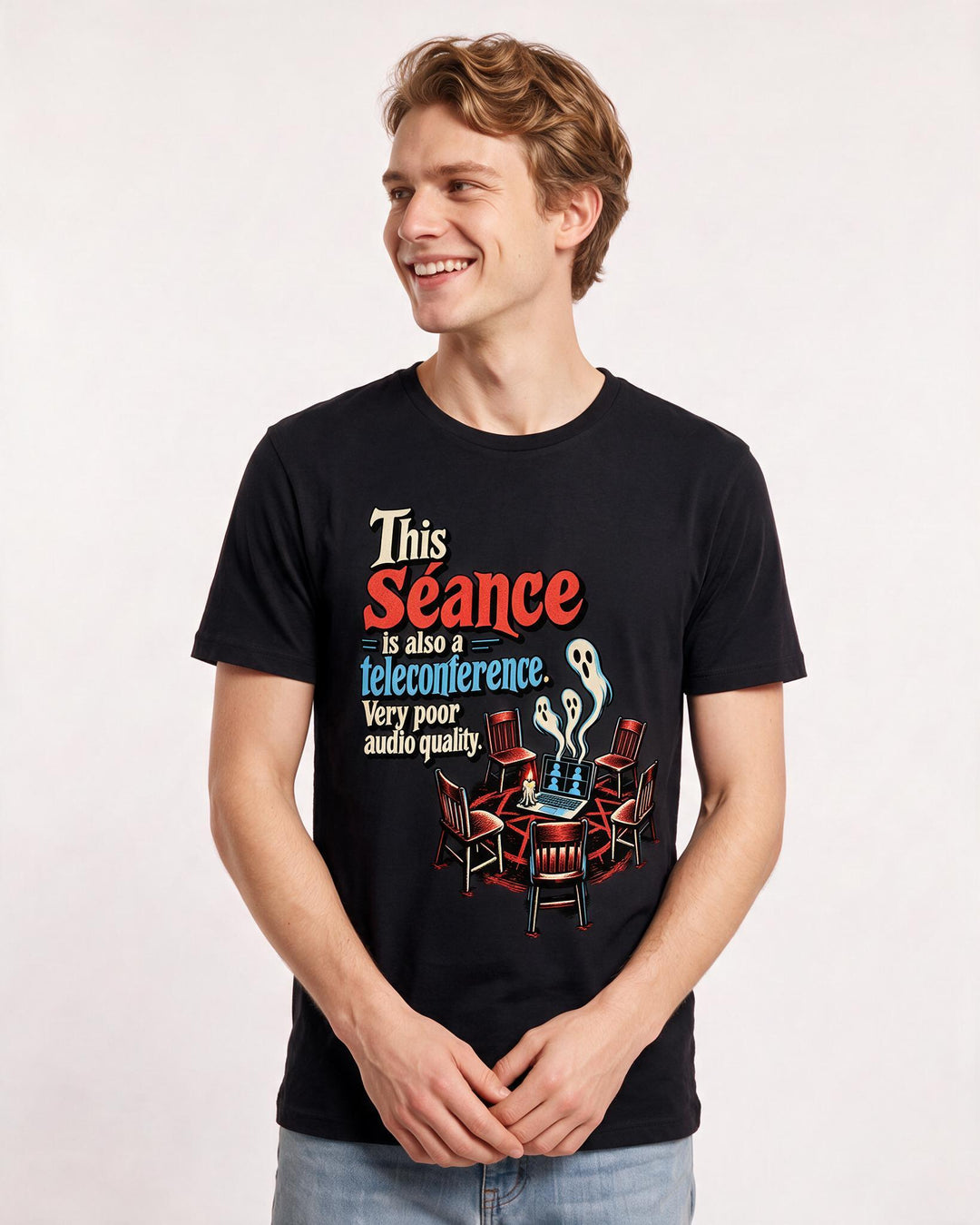 Halloween Black T-Shirt for Men – Halloween Theme Graphic Tee product image 1