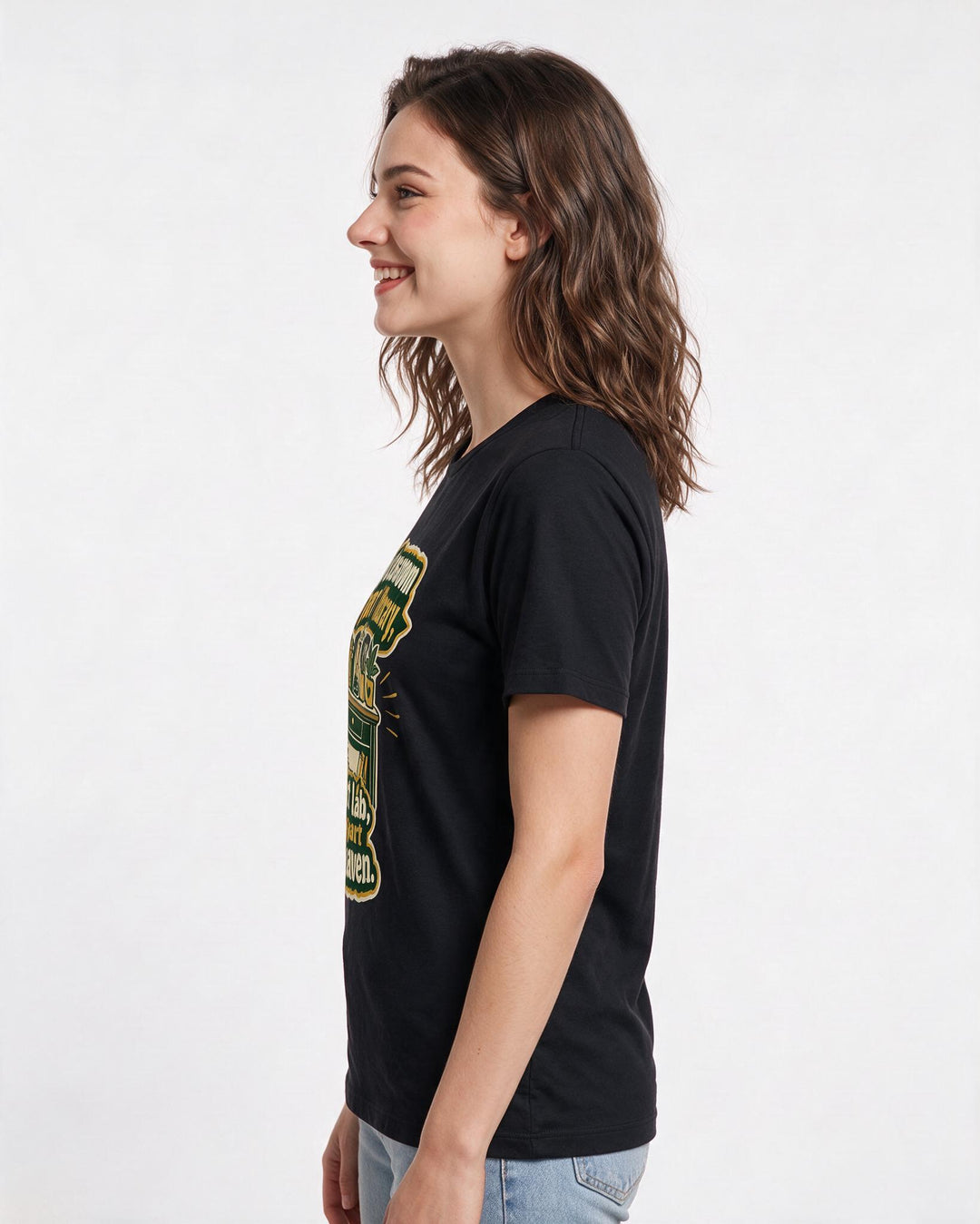 Teacher Gift Women's Black T-Shirt - My classroom is part library, product image 2