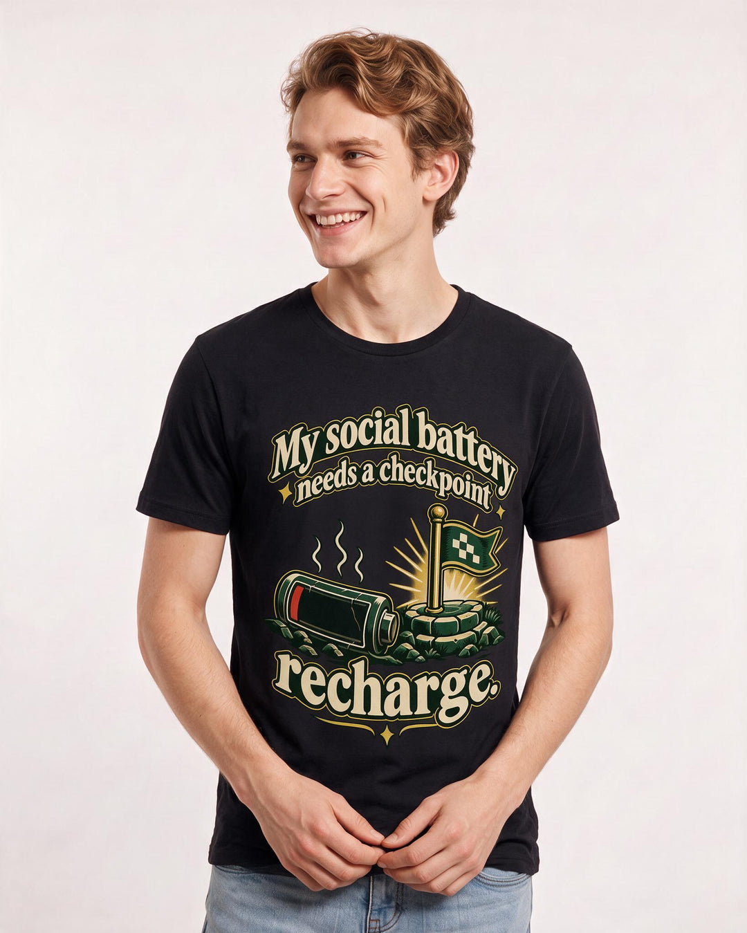 Gaming Black T-Shirt for Men – Game Night Graphic Tee product image 1