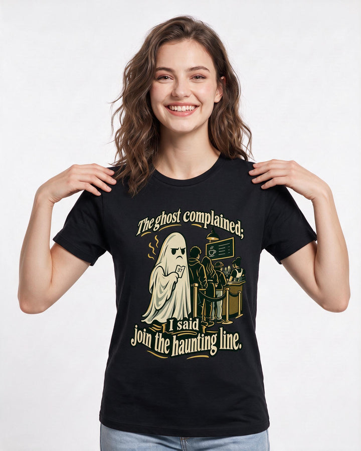 Halloween Black T-Shirt for Women – Halloween Theme Graphic Tee product image 1
