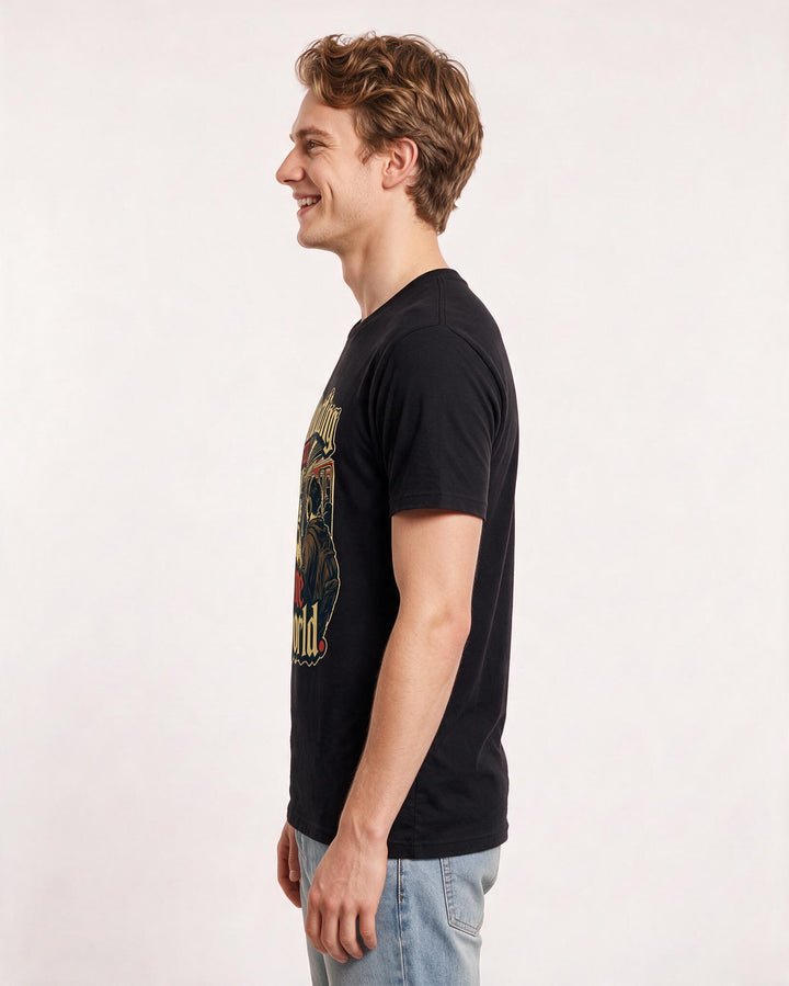 Neurodiversity Black T-Shirt for Men – Everyday Expression Graphic Tee product image 2