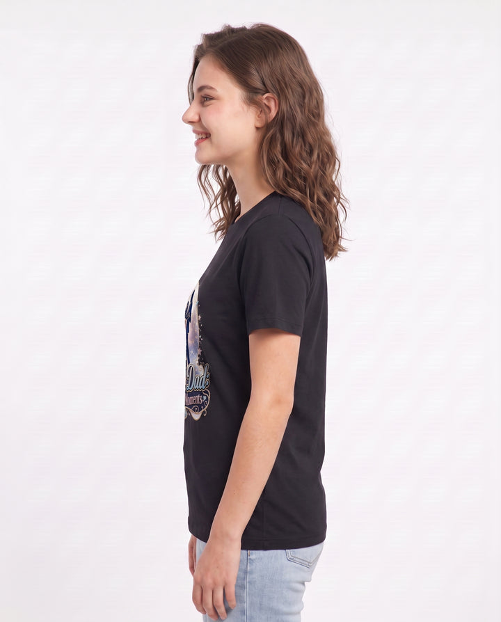 Dance with Dad: Cherished Moments Women's Black T-Shirt product image 3
