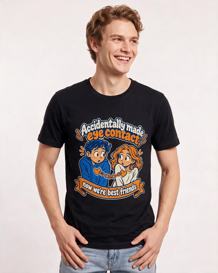 Meme Black T-Shirt for Men – Everyday Expression Graphic Tee product image 1