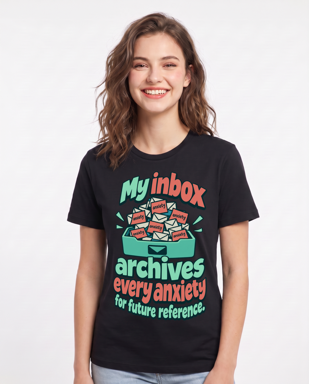 Meme Black T-Shirt for Women – Everyday Expression Graphic Tee product image 3