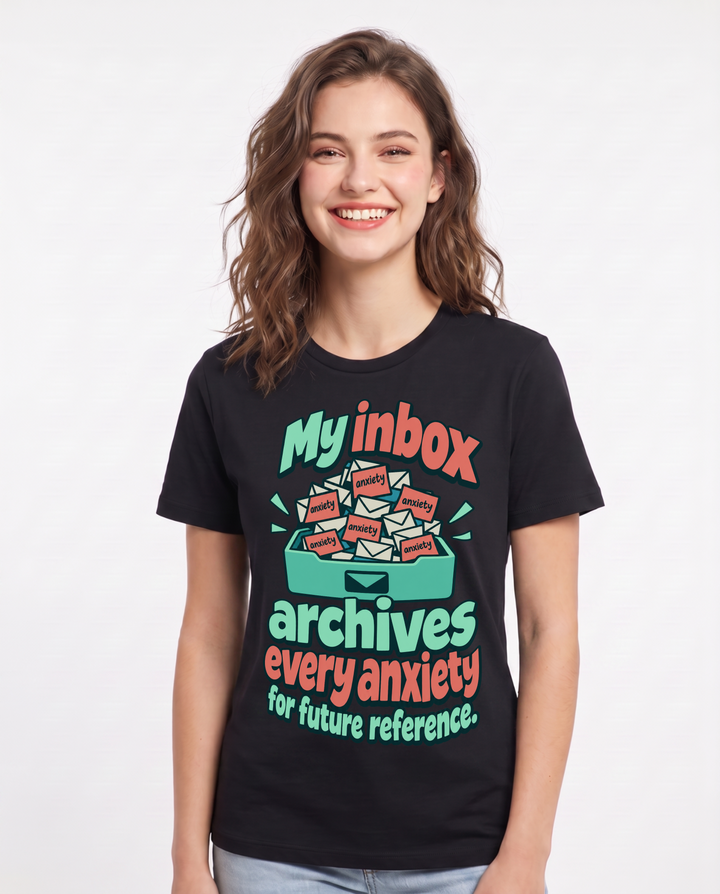 Meme Black T-Shirt for Women – Everyday Expression Graphic Tee product image 3