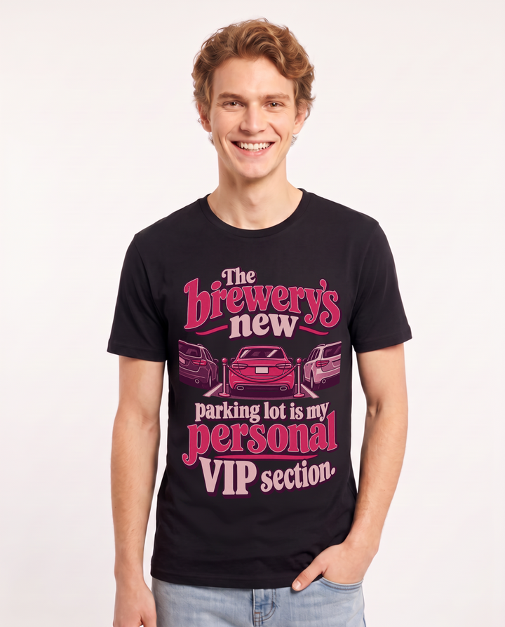 Beer Black T-Shirt for Men – Everyday Expression Graphic Tee product image 3