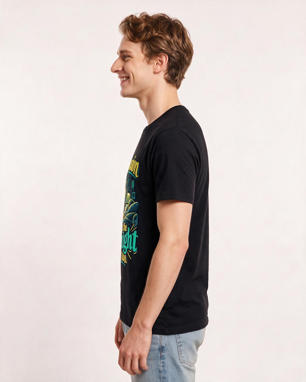 Nurse Black T-Shirt for Men – Nursing Life Graphic Tee product image 2