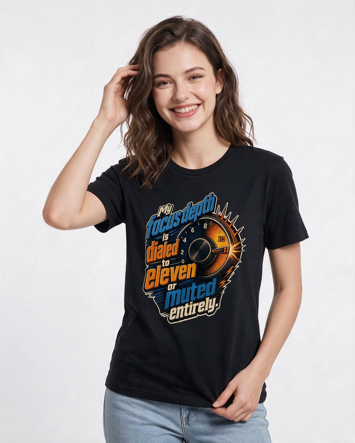Neurodiversity Black T-Shirt for Women – Everyday Expression Graphic Tee product image 1