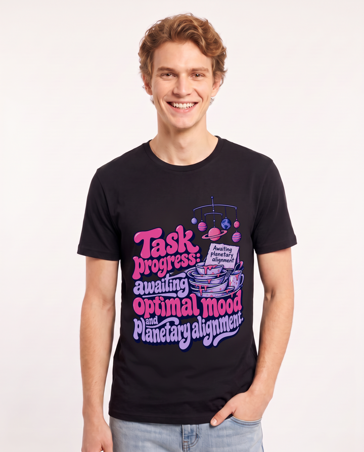 Meme Black T-Shirt for Men – Everyday Expression Graphic Tee product image 3