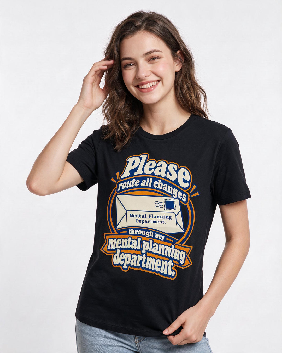 Neurodiversity Black T-Shirt for Women – Everyday Expression Graphic Tee product image 1