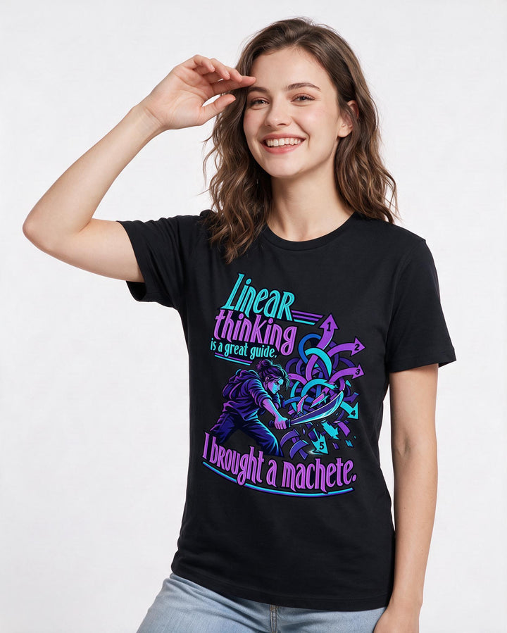 Neurodiversity Black T-Shirt for Women – Everyday Expression Graphic Tee product image 1