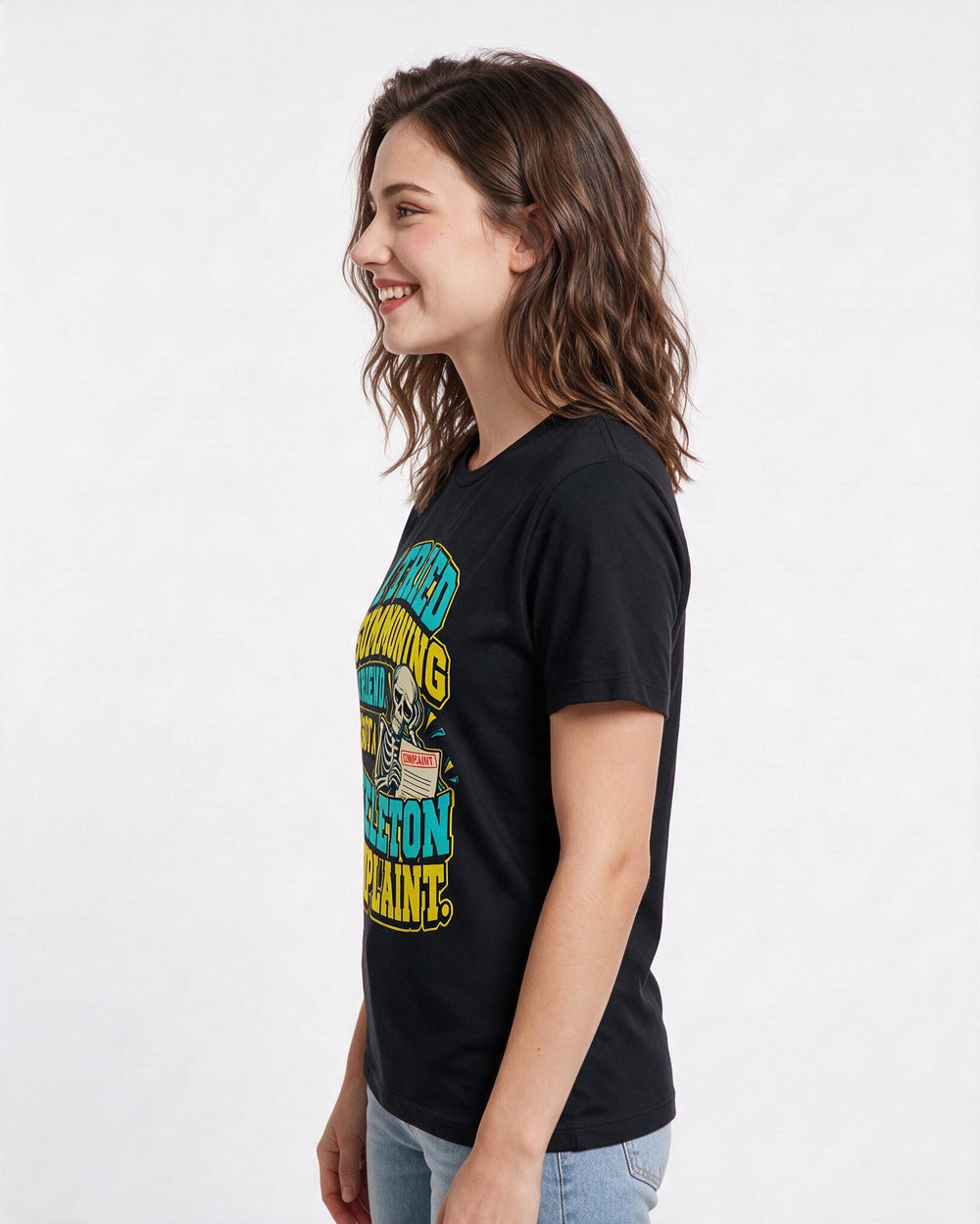 Halloween Black T-Shirt for Women – Halloween Theme Graphic Tee product image 2