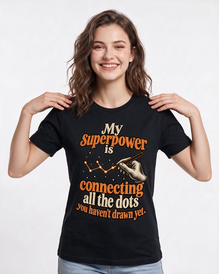 Neurodiversity Black T-Shirt for Women – Everyday Expression Graphic Tee product image 1