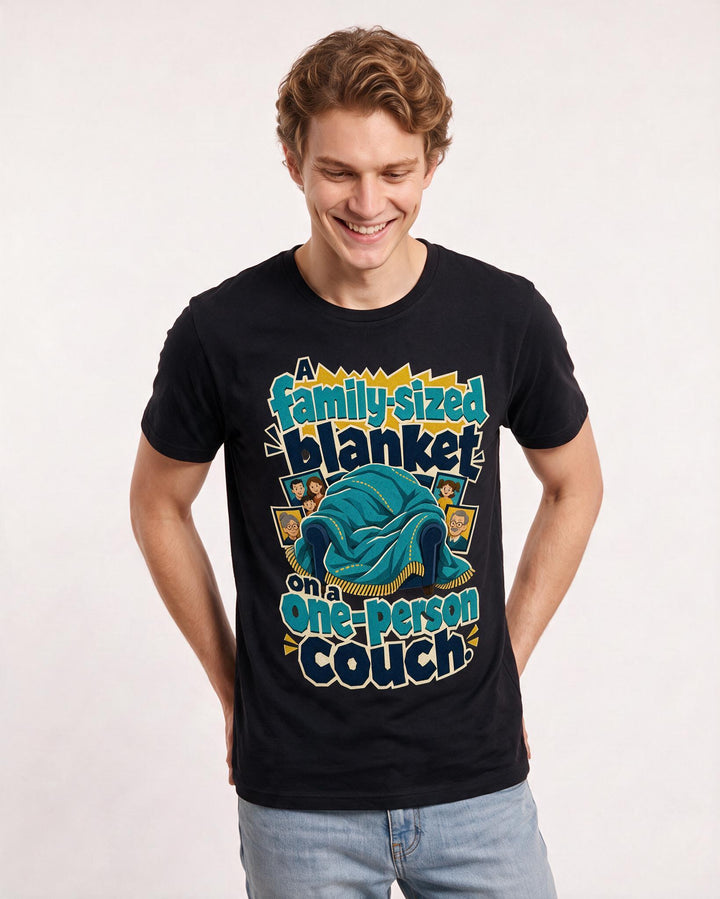 Grandparent Black T-Shirt for Men – Everyday Expression Graphic Tee product image 1