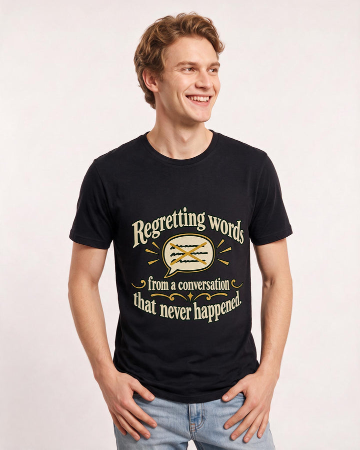 Meme Black T-Shirt for Men – Everyday Expression Graphic Tee product image 1