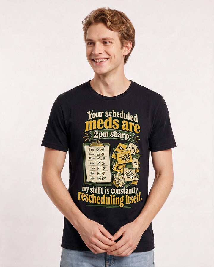Nurse Black T-Shirt for Men – Nursing Life Graphic Tee product image 1