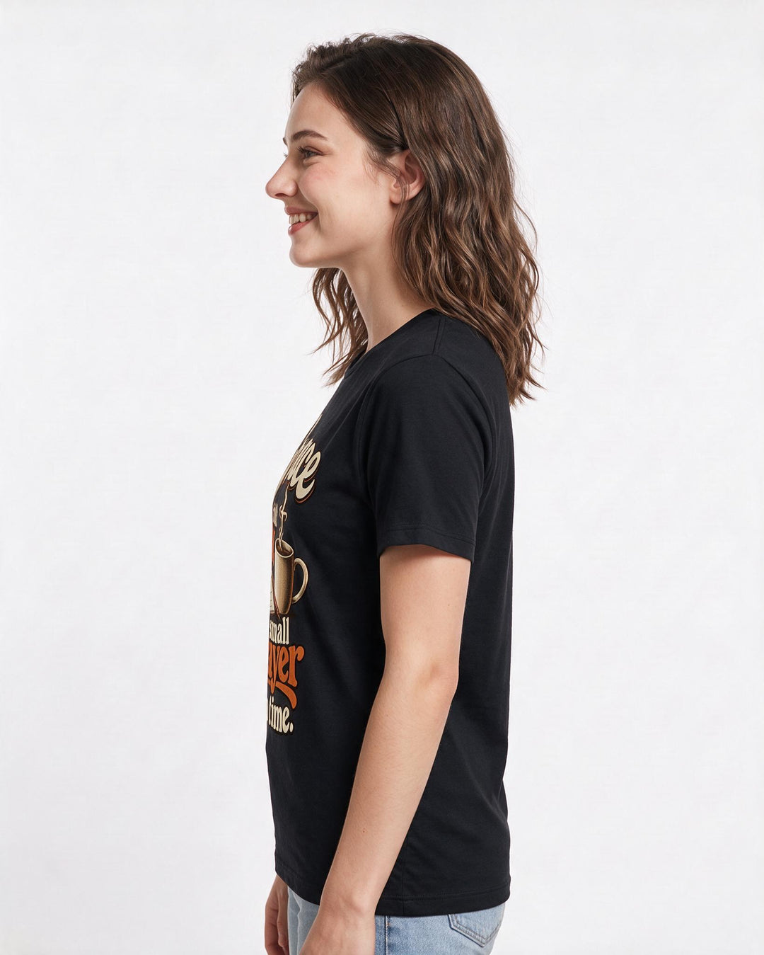 Christian Faith Black T-Shirt for Women – Everyday Expression Graphic Tee product image 2