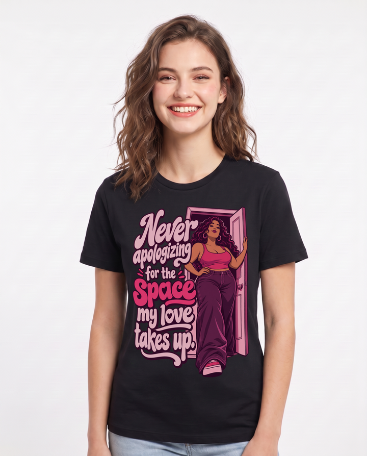 Pride Black T-Shirt for Women – Everyday Expression Graphic Tee product image 3