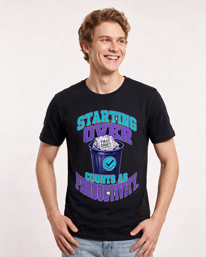 Meme Black T-Shirt for Men – Everyday Expression Graphic Tee product image 1