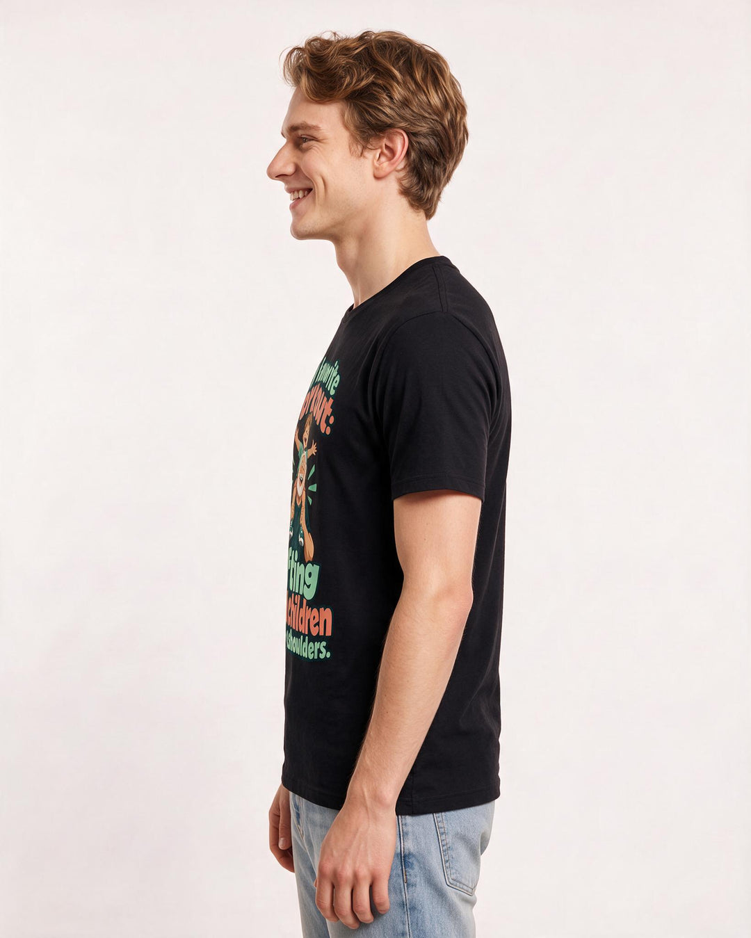 Grandparent Black T-Shirt for Men – Everyday Expression Graphic Tee product image 2