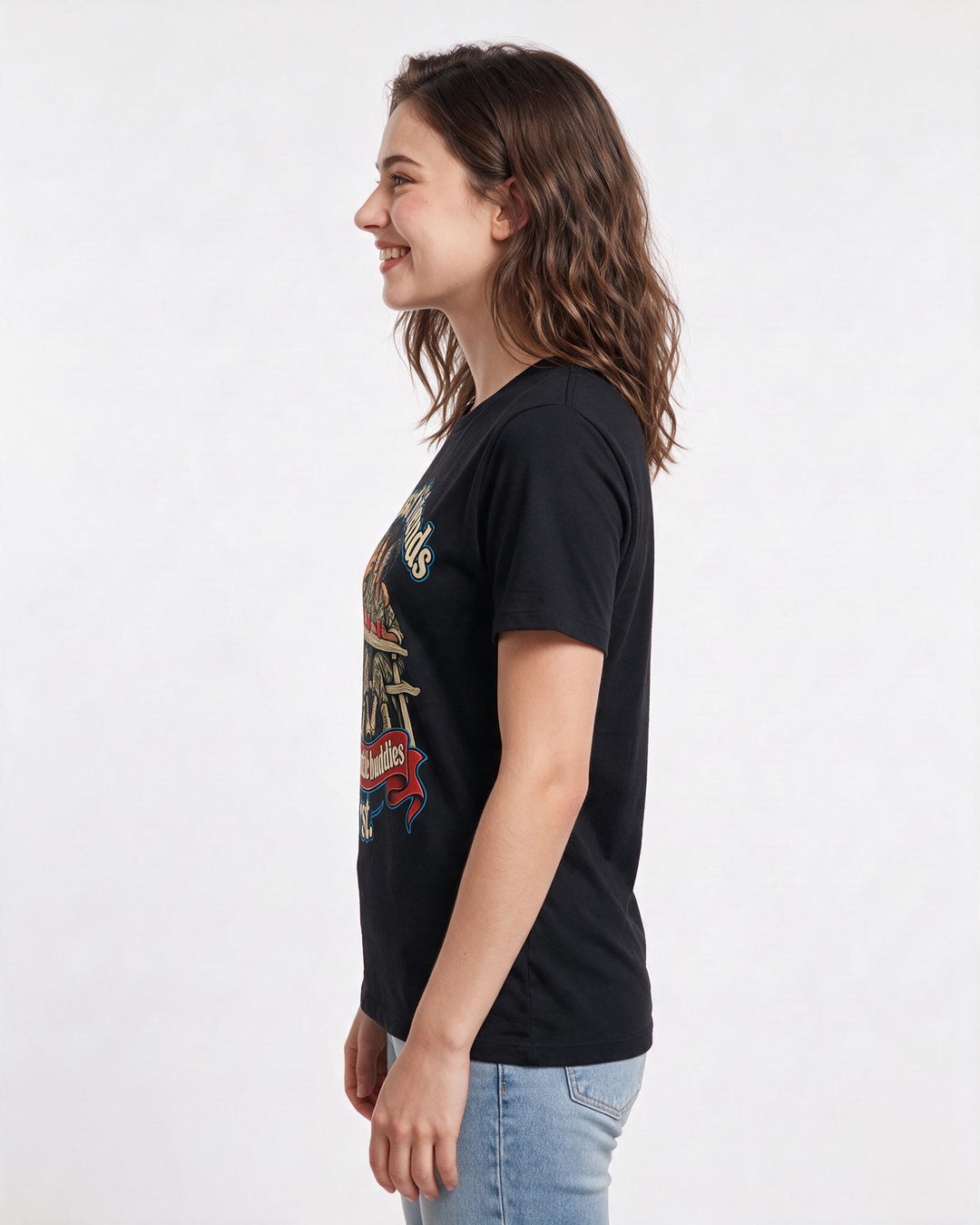 Veteran Black T-Shirt for Women – Everyday Expression Graphic Tee product image 2