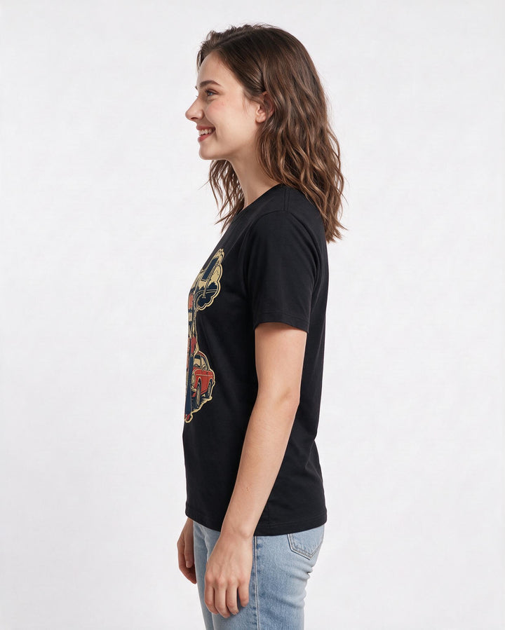 Meme Black T-Shirt for Women – Everyday Expression Graphic Tee product image 2