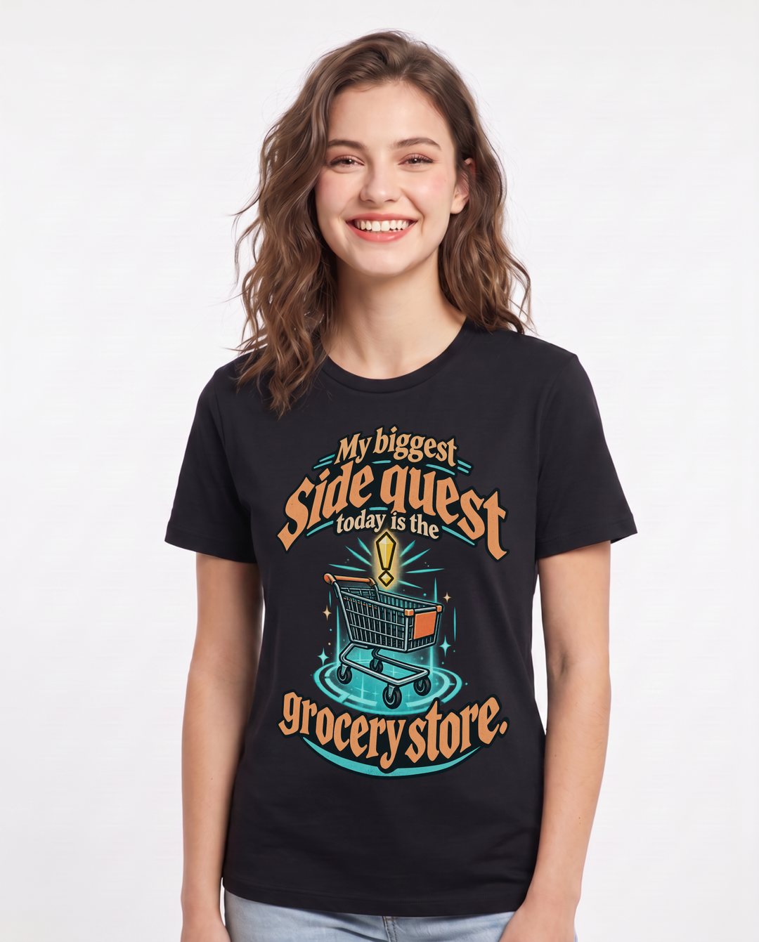 Gaming Black T-Shirt for Women – Game Night Graphic Tee product image 3