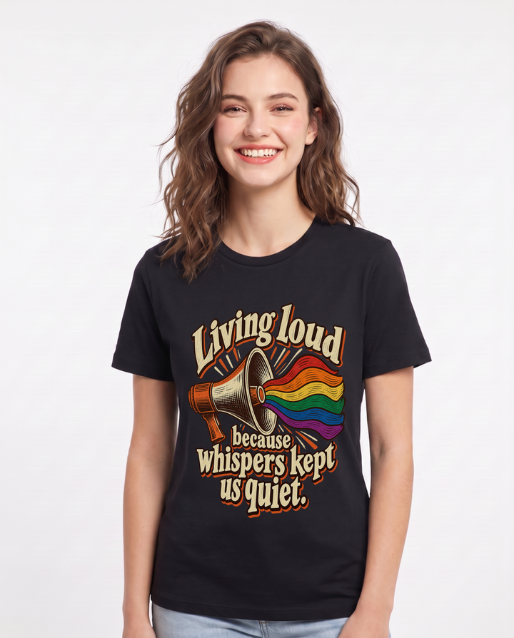 Pride Black T-Shirt for Women – Everyday Expression Graphic Tee product image 3