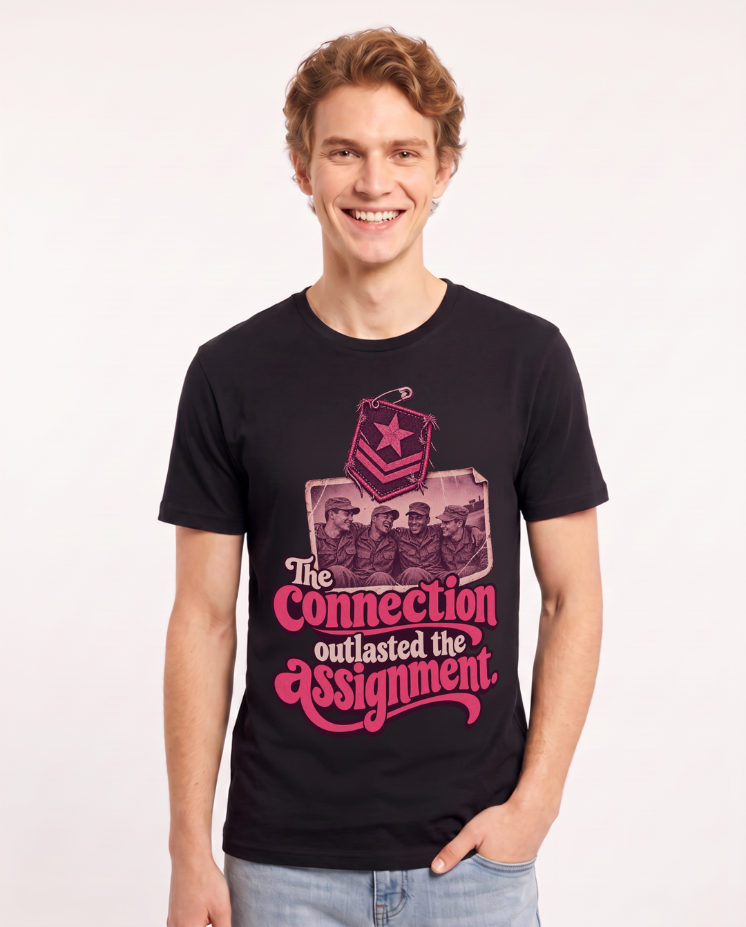 Veteran Black T-Shirt for Men – Everyday Expression Graphic Tee product image 3