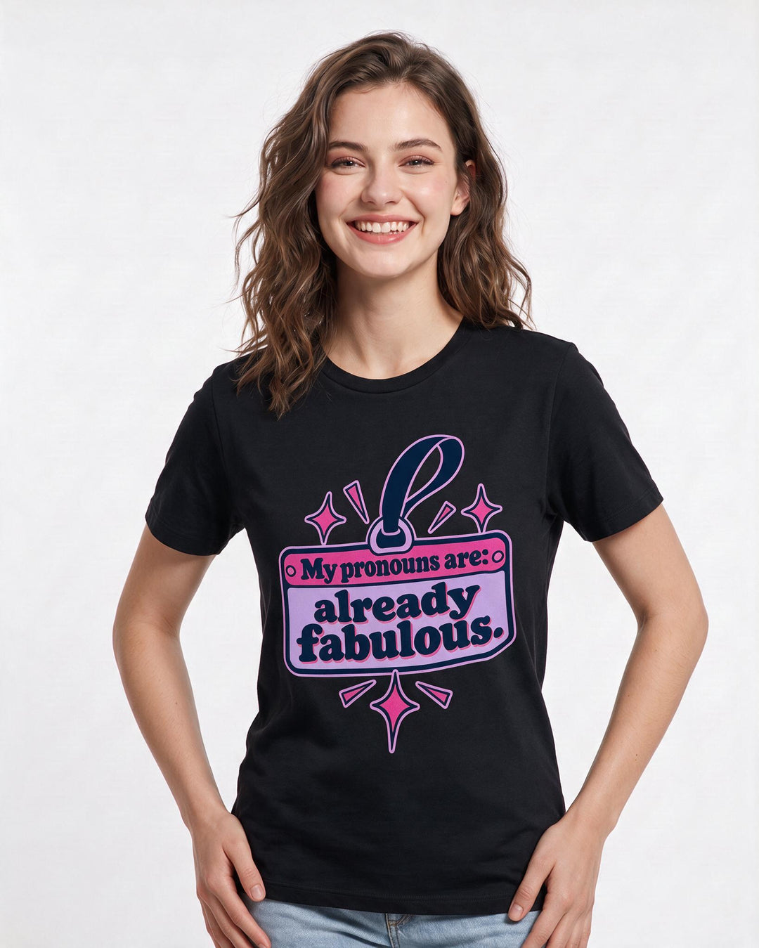 Pride Black T-Shirt for Women – Everyday Expression Graphic Tee product image 1